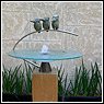 glass water feature