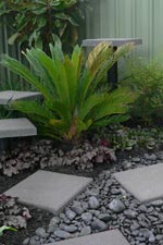 Garden Path Rock and Pavers